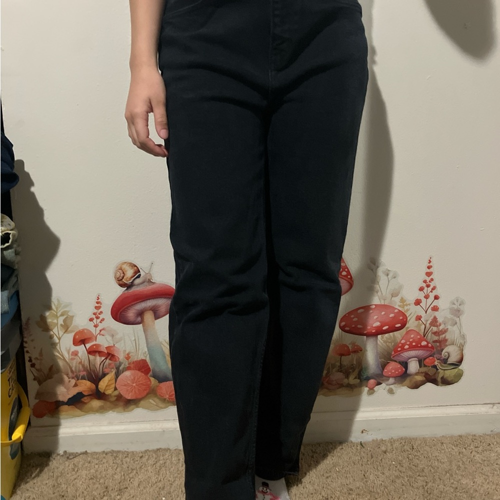 Fashion Nova Black Straight Leg Jeans